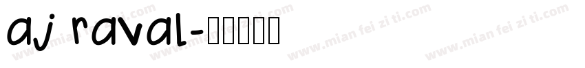 aj raval字体转换